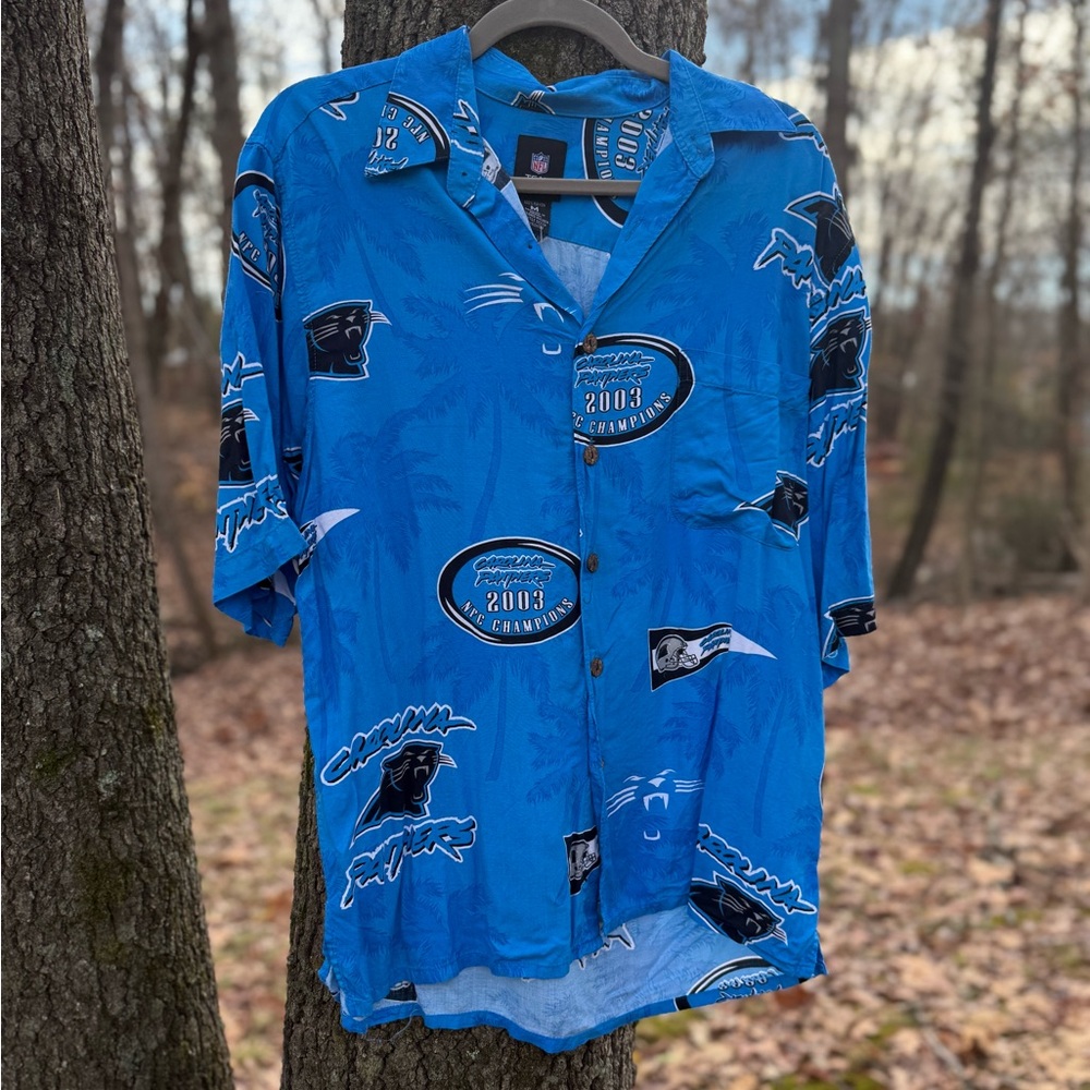 Vintage 2003 NFL Carolina Panthers Button Up